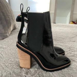 Aldo black heel boot